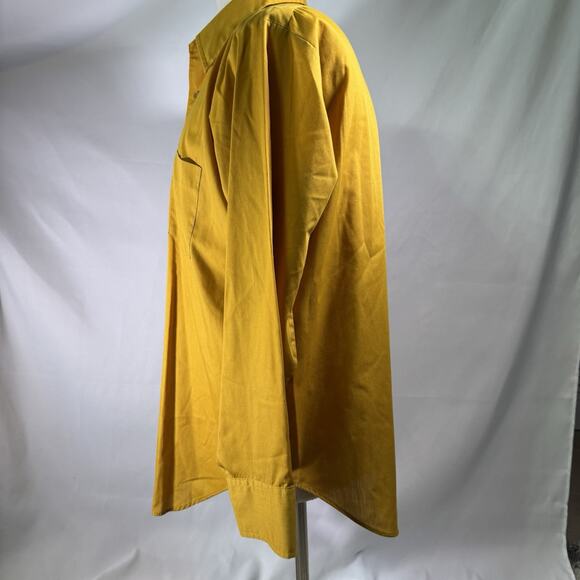 VTG Arrow Sz XL Men's The Kent Collection‎ Custom USA Yellow Dress Shirt - Picture 2 of 7
